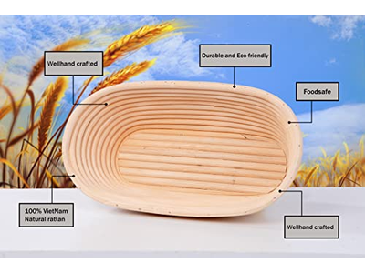 9 Inches Banneton Proofing Basket 10In 10Inch Oval Round Baking Baguette