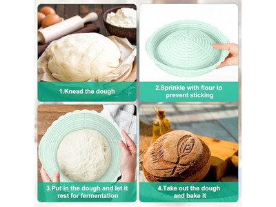 Bake Couche Bread Baskets Proofing Buy Baneton Rising Basket Benneton Baking Set