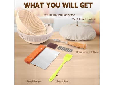 Banneton Accessories Bread Baking Supplies Sets Cloth Liner Covers