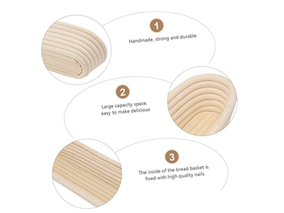 Banneton Eco Proofing Basket Pastry Liner Baking Tools Gift Set