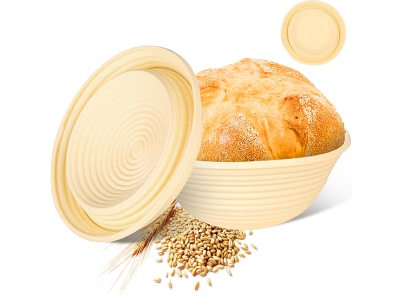 Banneton For Artisan Bread Using A The First Time 10 Inch Cover Oval 8P Liner