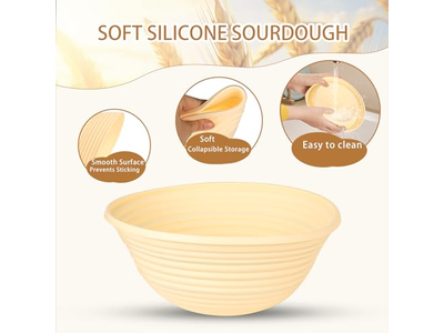 Banneton For Artisan Bread Using A The First Time 10 Inch Cover Oval 8P Liner