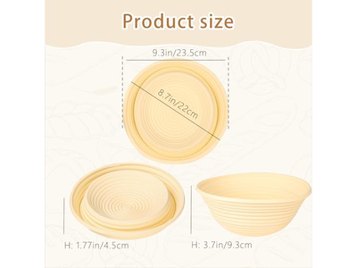 Banneton For Artisan Bread Using A The First Time 10 Inch Cover Oval 8P Liner