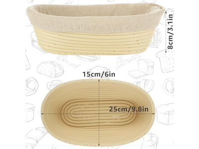 Banneton Purpose Organic Bannetons Bakery Oblong Target Boule Metal Cheap Clay