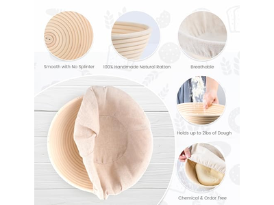 Banneton Wicker Willow 6 Inch Basket Proofing Banetton Benetton Bamboo