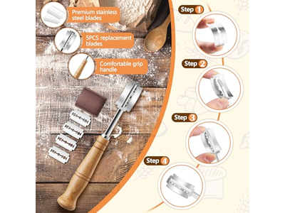 Basket Breading Scone Brownie Cake Muffins Wooden Baking Sourdough Loaf Baton