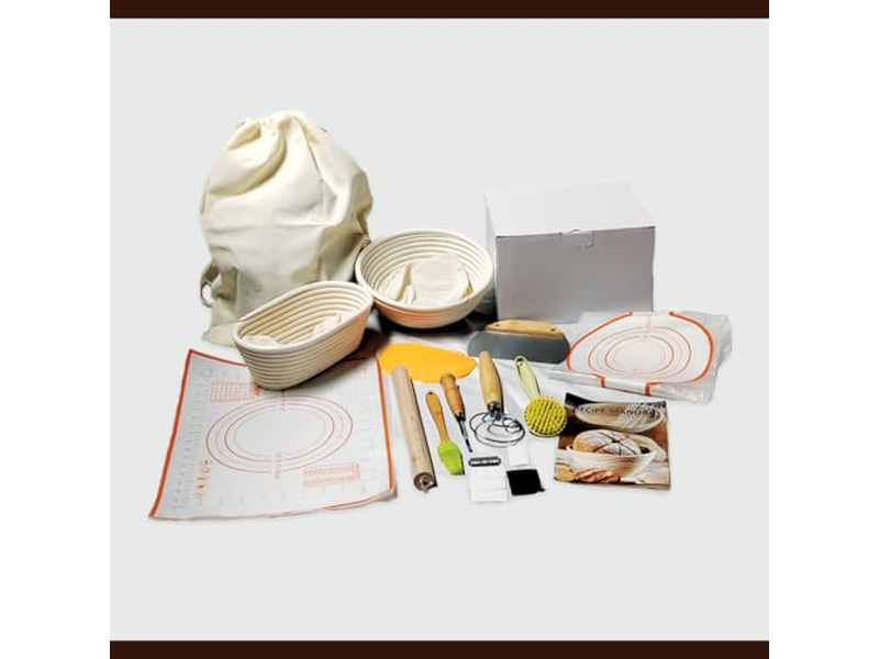 Benetton Bread Basket Prrofing Reusable With Lid Miniature Proofing Proving