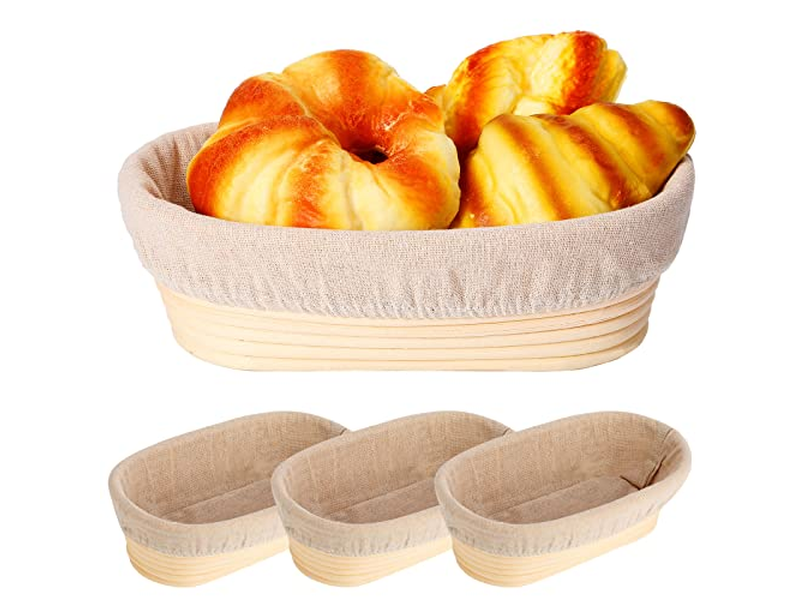Benetton Proofing Basket 23Cm Oval Round Shaped Dough Pastry Liner Bread