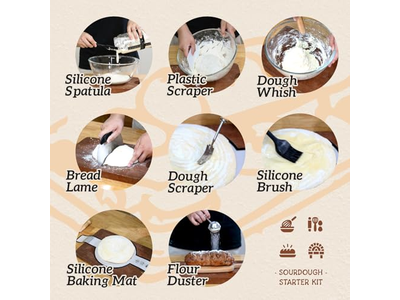 Big Basket For Gifts Bread 2 Pieces Homemade Knife Lining Profing Silica