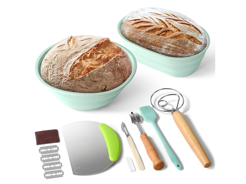 Bread Baskets For Serving With Cloth Banneton Proofing Basket Scraper Lame