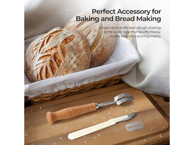 Bread Baskets For Serving With Cloth Banneton Proofing Basket Scraper Lame