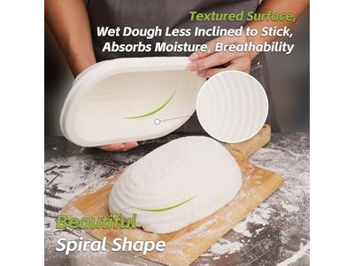 Bread Sourdough Tray Cane Proofing Basket Serving Pans Proof Bowl 9 Inch Wicker