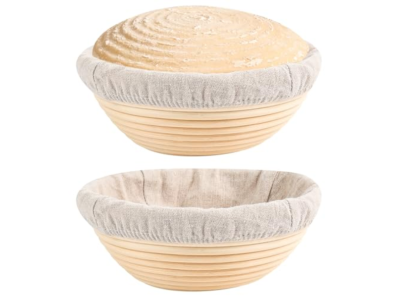 Good Quality Banneton French Bread Bosses Linen Lined Small Round Croissants