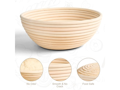 Good Quality Banneton French Bread Bosses Linen Lined Small Round Croissants