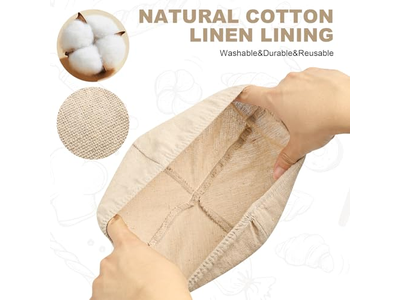 Good Quality Banneton French Bread Bosses Linen Lined Small Round Croissants