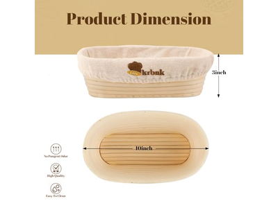 Indonesian Rattan Bread Bowl Sourdough Bread Baking