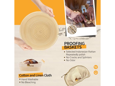 Indonesian Rattan Bread Bowl Sourdough Bread Baking