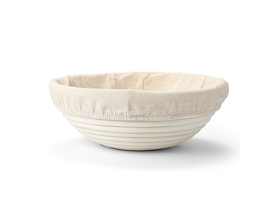 Saint Germain Bakery Premium Round Bread Banneton Basket with Liner 