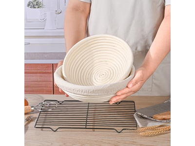 3Pcs Bread Banneton Proofing Basket Set 5Pcs 2Pcs 7Pcs 9Inch Round 8.5 Inch