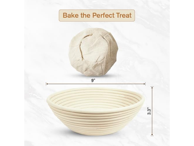 8 9 10 Inch Banneton <u><a href='https://www.bannetonbasket.com'>proofing baskets</a></u> Rattan Round And Oval