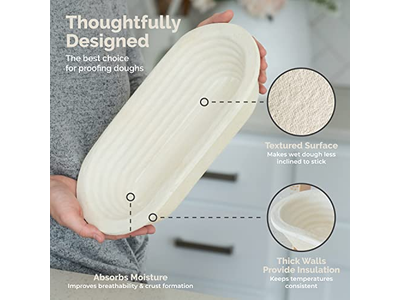 9 Inch Round Banneton With Liner Rising Bread Baskets Bannetons Proving
