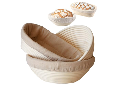 Bread Baking Sets Kits Proofing Basket Baskets With Liners Set