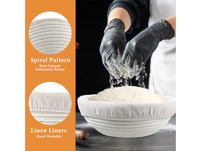 Bread Basket With Cover Proofing Proving Baskets Cloth Fermentation