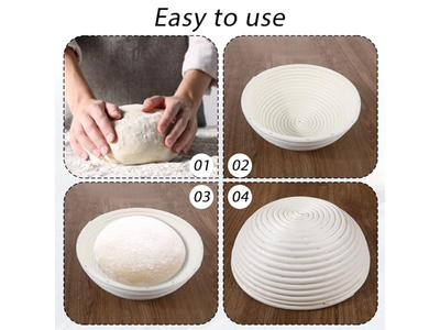 Bread Basket With Cover Proofing Proving Baskets Cloth Fermentation
