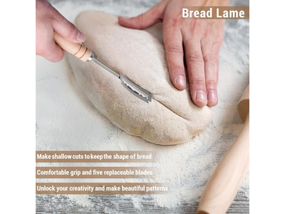 Bread Basket With Warming Stone Pack Liner 5In Making Supply Banenton