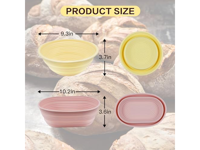 Bread Baskets For Kitchen Counter Rattan Round Serving Basket