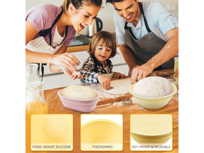 Bread Baskets For Kitchen Counter Rattan Round Serving Basket