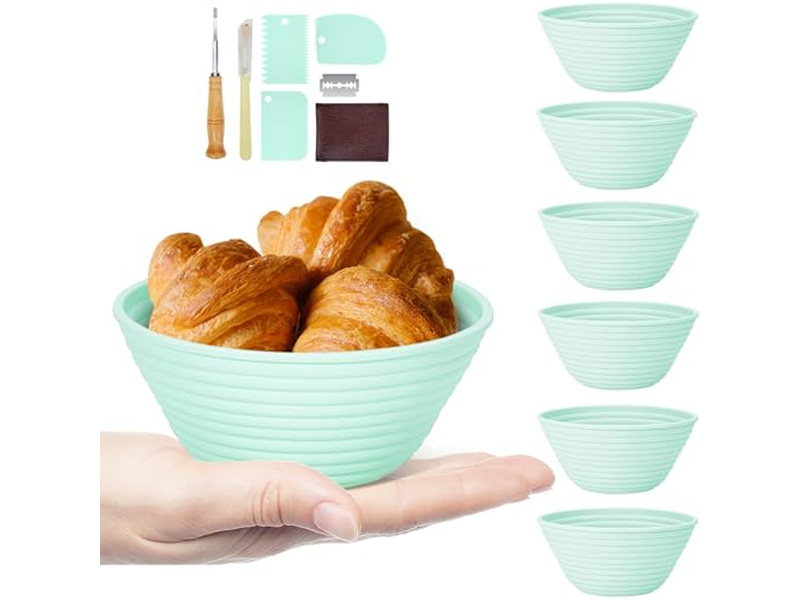 Bread Baskets For Kitchen Counter Rattan Round Serving Basket Baking Utensils