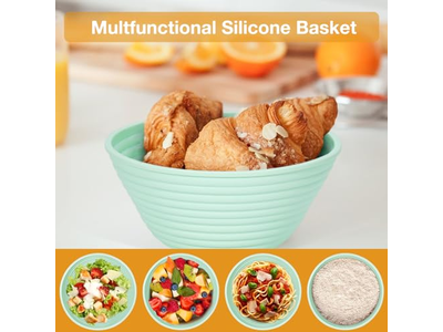 Bread Baskets For Kitchen Counter Rattan Round Serving Basket Baking Utensils