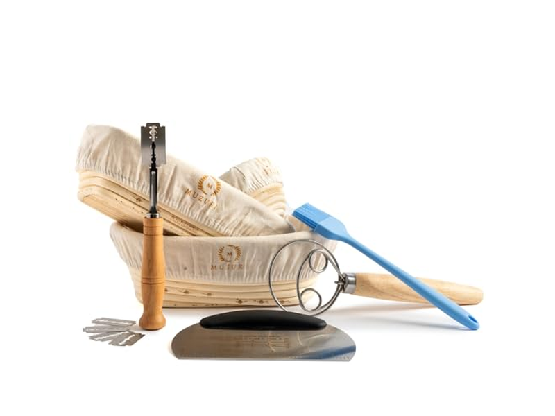 Bread Baskets For Serving With Cloth Oval Rattan Fermentation Basket