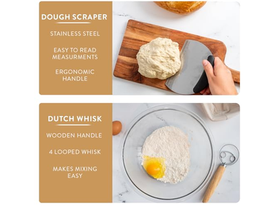 Bread Baskets For Serving With Cloth Oval Rattan Fermentation Basket