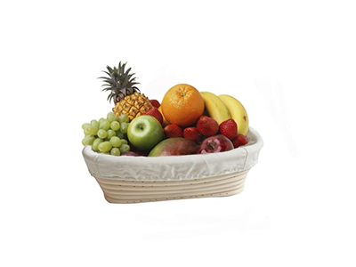 <u><a href='https://www.bannetonbasket.com'>bread proofing basket</a></u> Design Insert Long Banneton 7 Inch Premium Oval 10Inch