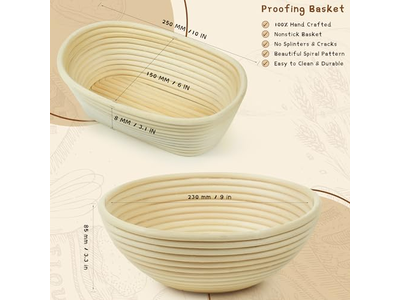 <u><a href='https://www.bannetonbasket.com'>bread proofing basket</a></u> With Lamp Scraper Custom For Baking