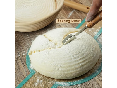 <u><a href='https://www.bannetonbasket.com'>bread proofing basket</a></u> With Lamp Scraper Custom For Baking