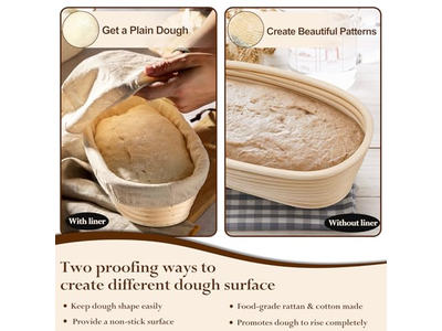 <u><a href='https://www.bannetonbasket.com'>brotform</a></u> Proofing Basket 1Kg 9 Inch Oval Banneton Handmade Custom Big Size