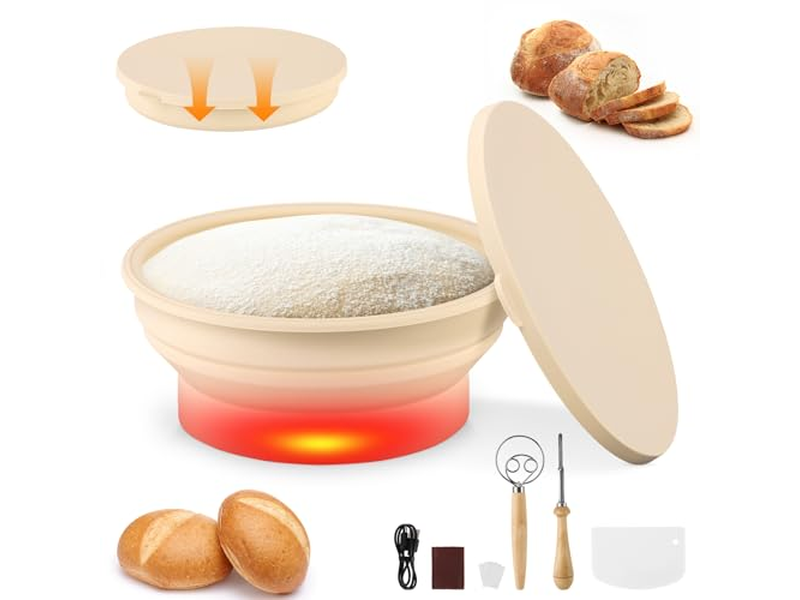 Collapsible Proofing Bread Basket Drain Baking Scale Flat Roof Rack Black