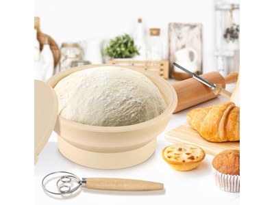 Collapsible Proofing Bread Basket Drain Baking Scale Flat Roof Rack Black