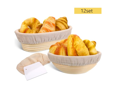 Fabric Liners For Baskets Bread Serving Round Basket Crafts With Miniature Set
