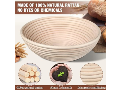 Floor Standing Basket Rack Fermentation Linen Cloth Custom Sourdough Proofing